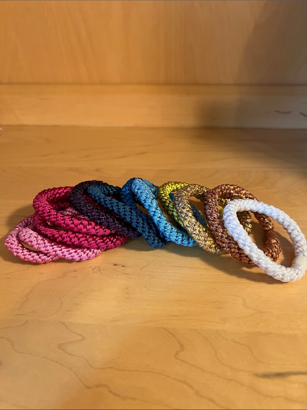 Grab & Go Pony Assorted Color Braided Elastic Hair Ties - 12